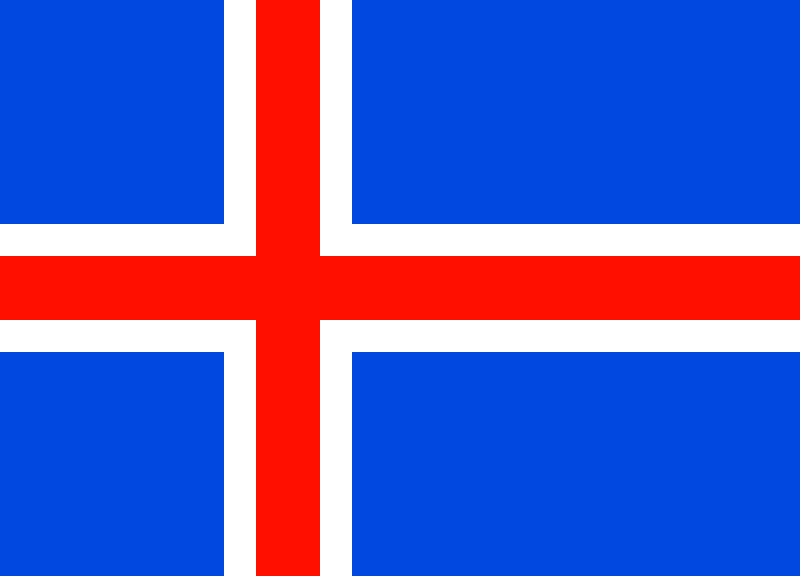 Communicatie netwerk Stapel Panter De vlag, het wapen en het volkslied van IJsland